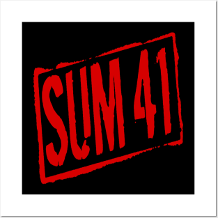 red sum 41 vintage Posters and Art